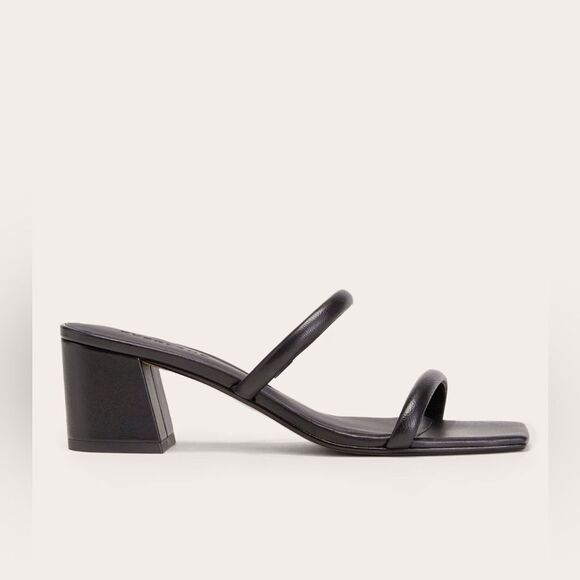 New Everlane The Double Strap Heel in Black Size 9 - Picture 11 of 11